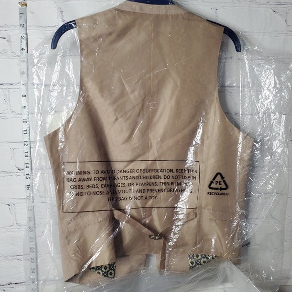 Harry Brown Slim Fit Plain Suit Waistcoat - Picture 3 of 5